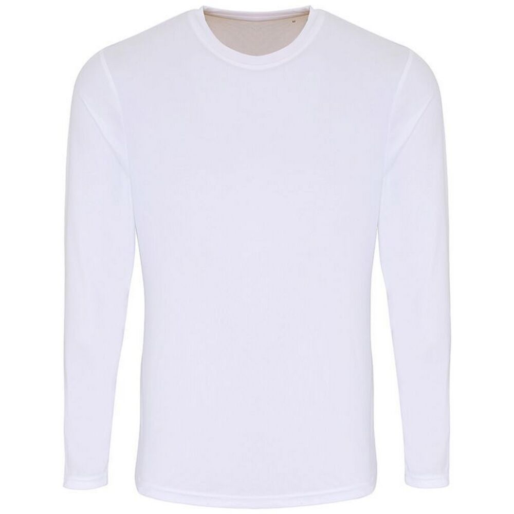 TriDri Mens Long Sleeve Performance T-Shirt / White